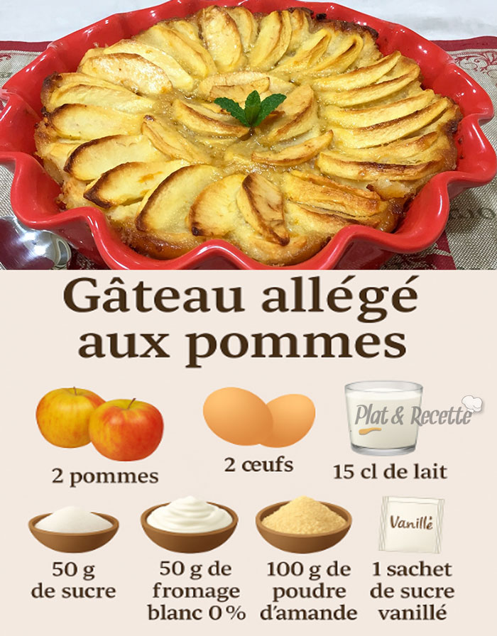Gâteau Allégé aux Pommes