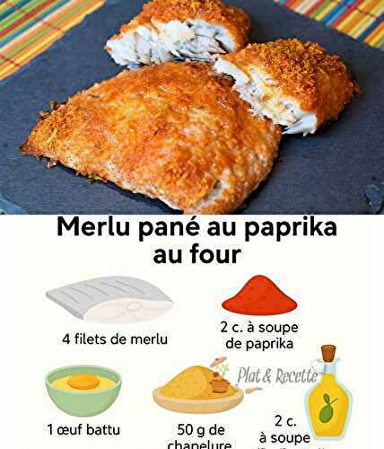 Merlu Pané au Paprika au Four