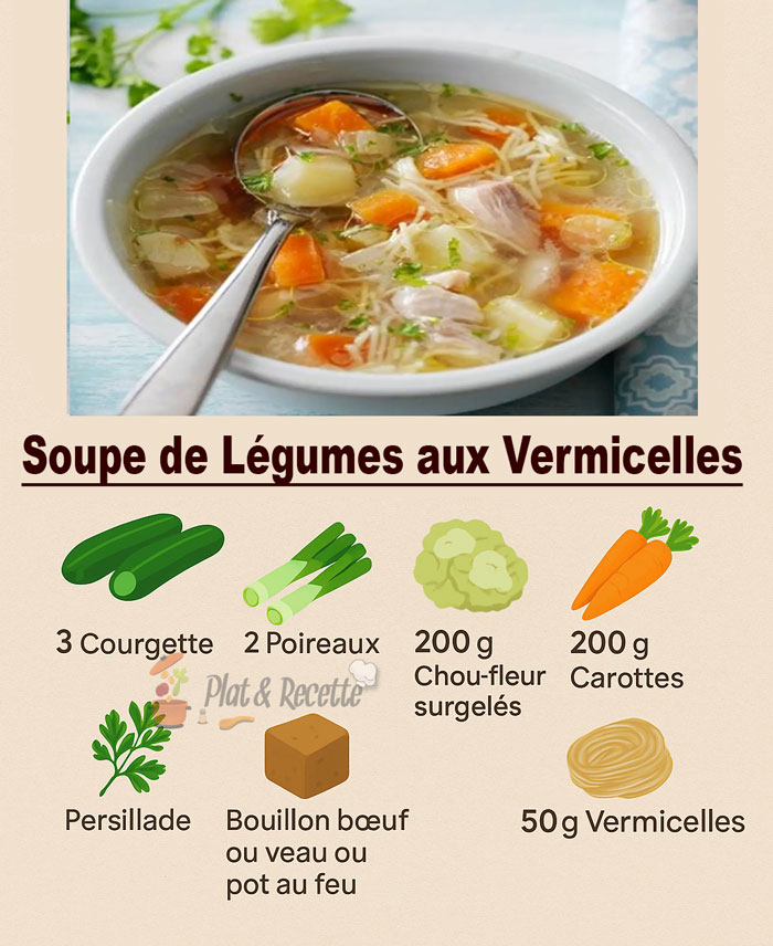 Soupe de Légumes aux Vermicelles