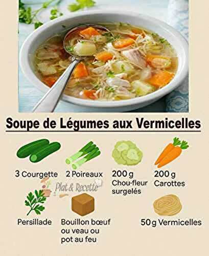 Soupe de Légumes aux Vermicelles