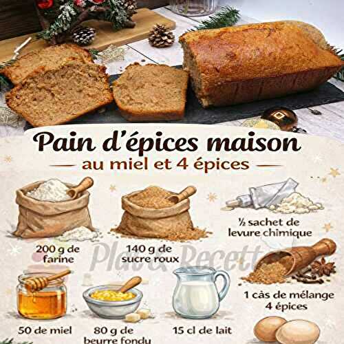 Pain d’épices de Noël au Miel