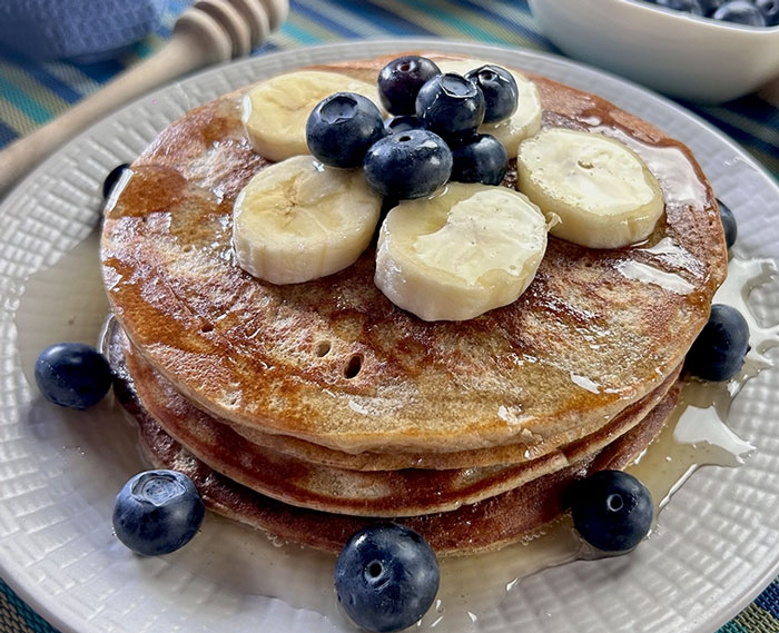 Pancakes Banane & Myrtilles