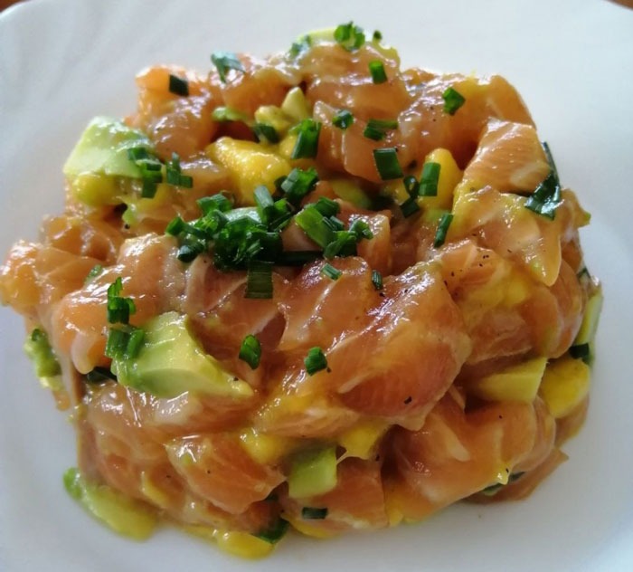 Tartare de Saumon, Avocat & Mangue