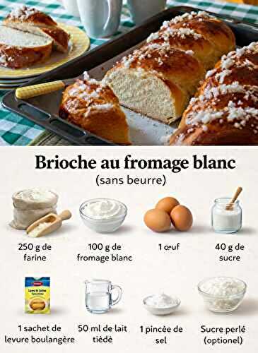 Brioche au Fromage Blanc (Sans Beurre)