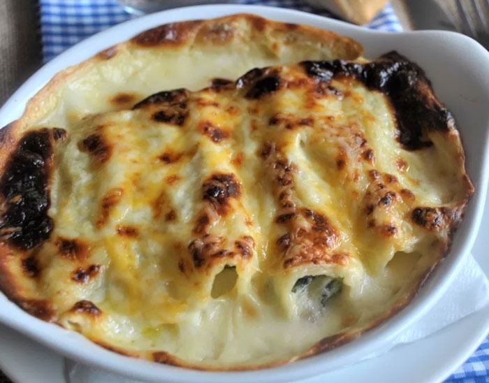 Cannellonis Farcis aux Épinards et à la Ricotta