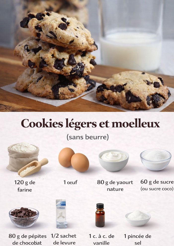 Cookies Légers et Moelleux