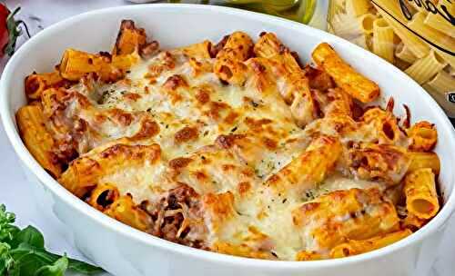 Gratin de Pâtes à la Viande Hachée