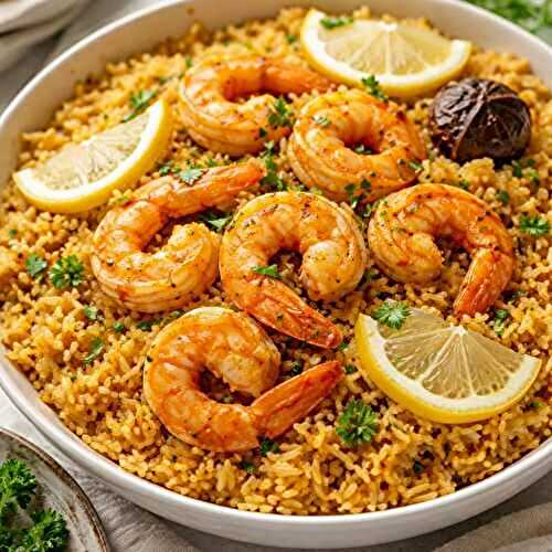 Kabsa aux Crevettes (Riz épicé)