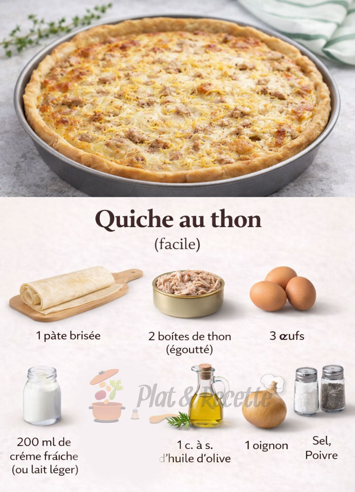Quiche au Thon Facile