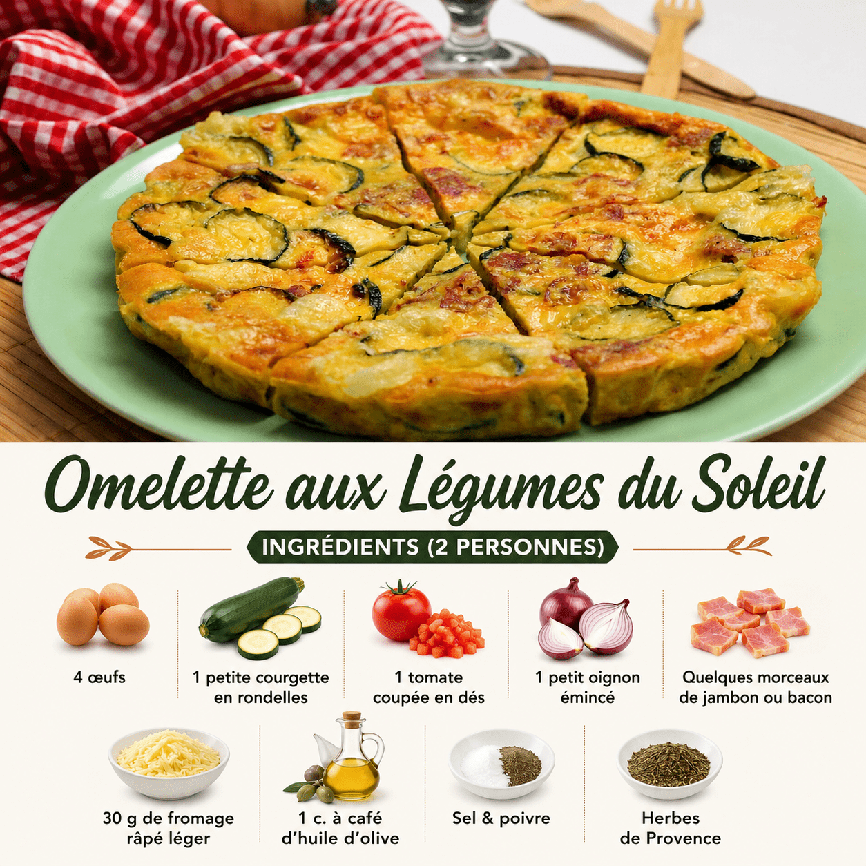 Omelette aux Légumes du Soleil