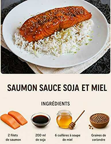 Saumon Sauce Soja et Miel
