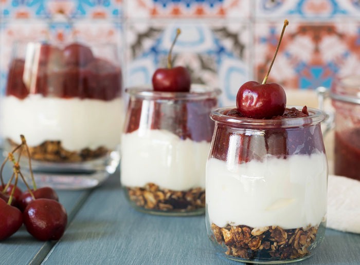 Verrines Cerise et Yaourt Faciles et Gourmandes