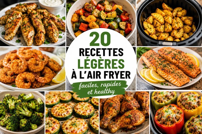 20 recettes légères à l’Air Fryer