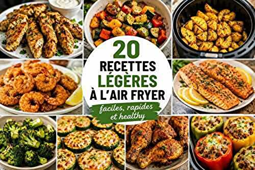 20 recettes légères à l’Air Fryer