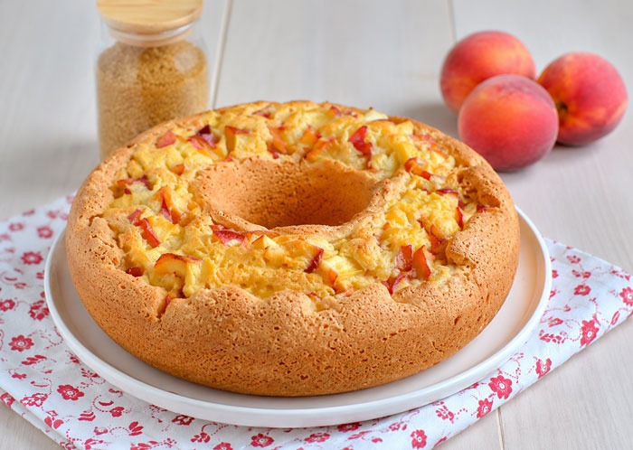 Gâteau Léger aux Pêches