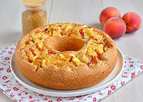 Gâteau Léger aux Pêches