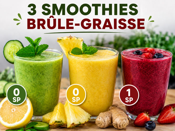 3 Smoothies Légers Brûle-Graisse