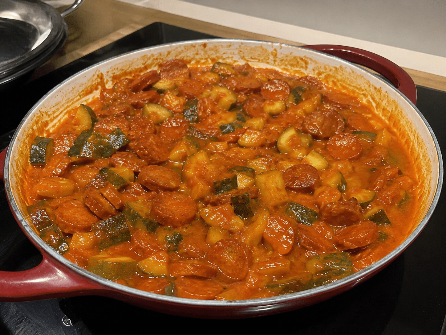 Curry de Courgettes au Chorizo