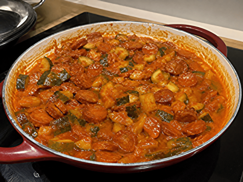 Curry de Courgettes au Chorizo