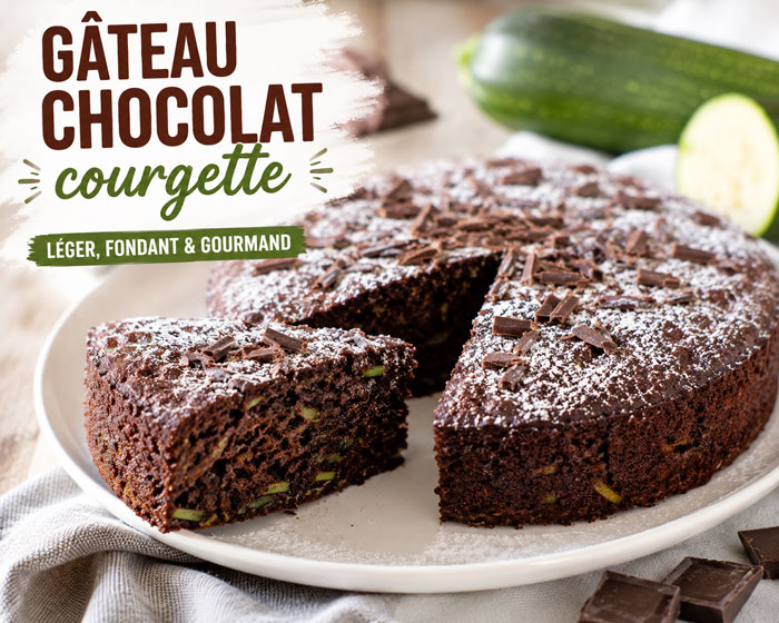 Gâteau Léger au Chocolat et à la Courgette