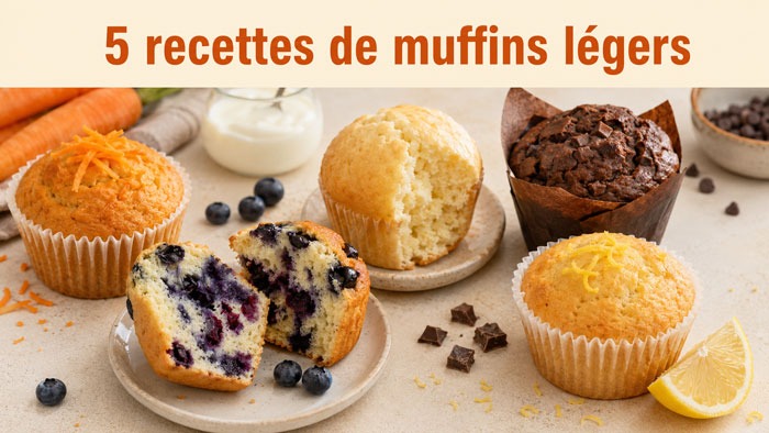 5 Recettes de Muffins Légers
