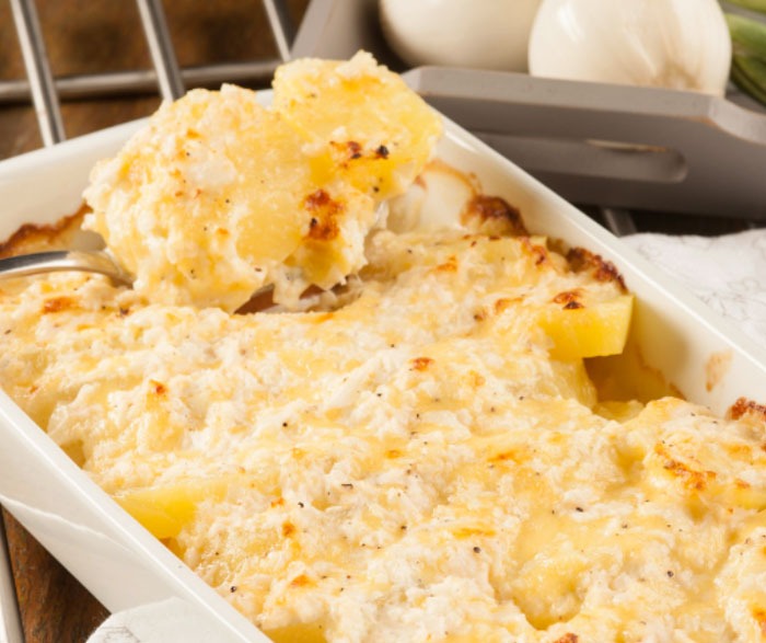 Gratin Léger de Pommes de Terre au Fromage Blanc