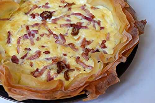 Quiche Légère aux Lardons et Feuilles de Brick