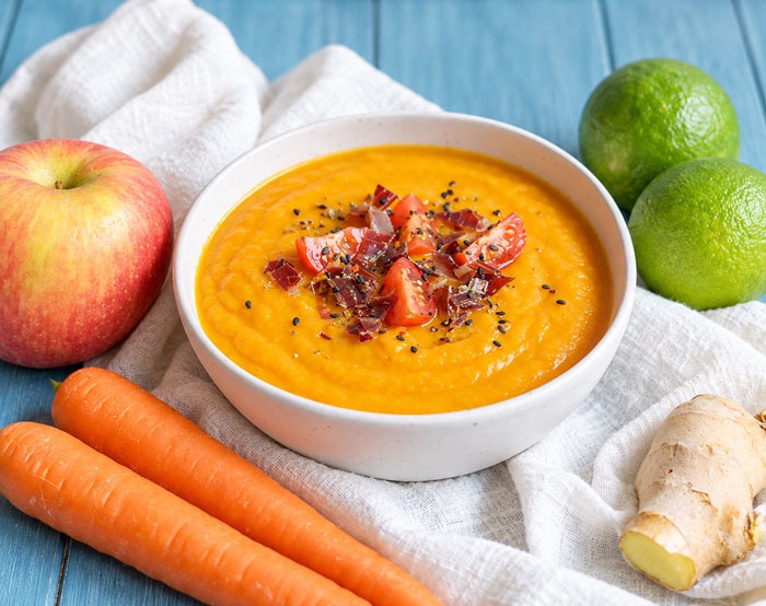 Velouté Léger de Carottes Pomme et Gingembre