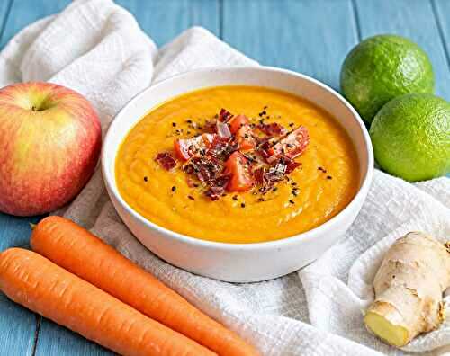 Velouté Léger de Carottes Pomme et Gingembre