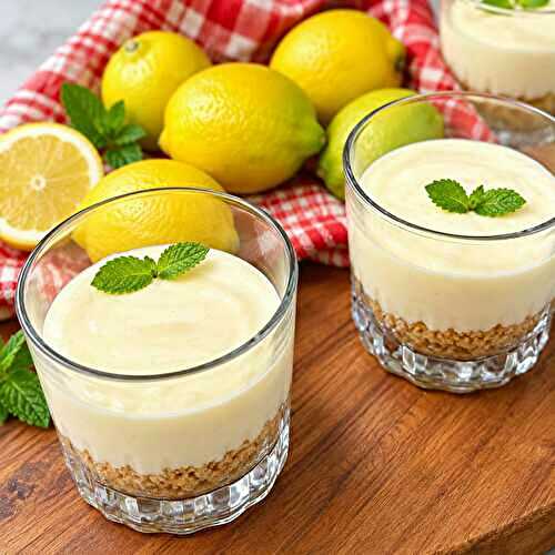 Verrines Légères au Citron Façon Cheesecake