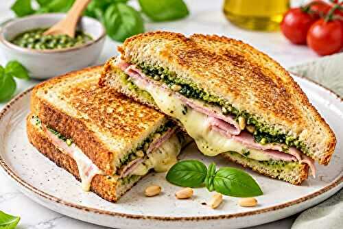 Croque Monsieur Léger au Pesto et Mozzarella