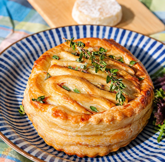 Feuilleté au Chèvre et aux Pommes Facile et Croustillant
