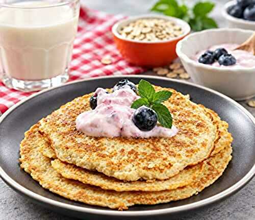 Pancakes Légers aux Flocons d’Avoine