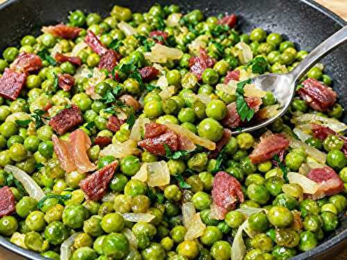 Petits Pois au Jambon Légers et faciles