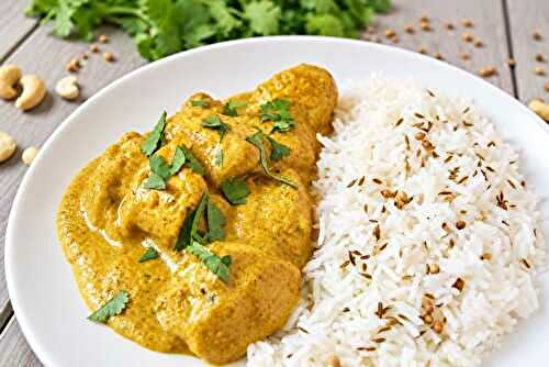 Poulet Masala Léger et Crémeux