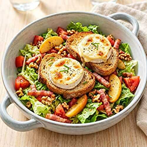 Salade Légère de Chèvre Chaud aux Pomme
