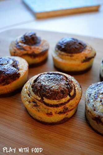 Gâteaux marbrés au yaourt - Simple et Rapide