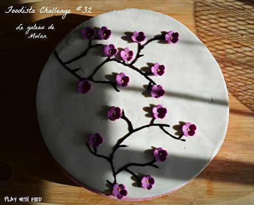 Le dessert de Mulan Framboise - Matcha [ Foodista Challenge #32 ]