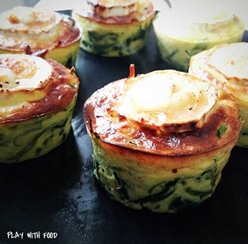 Mini-quiches Chèvre - Épinards [Recette Spéciale soir de semaine]