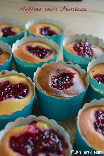 Petits muffins, cœur Framboise