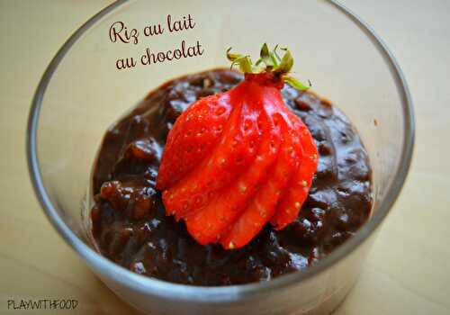 Riz au lait au chocolat