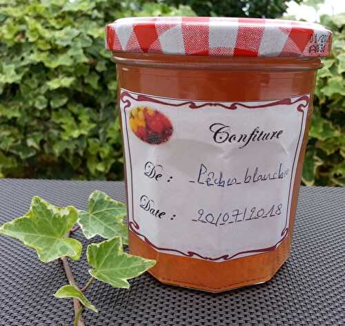 Confiture de pêches blanches au Thermomix