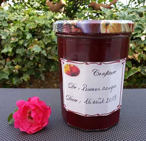 Confiture de prunes rouges au thermomix (ou au robot cuiseur)