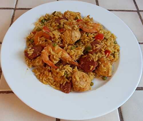 Paella au poulet