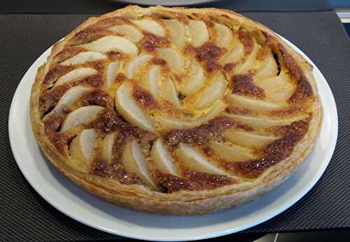 Tarte frangipane aux poires et chocolat