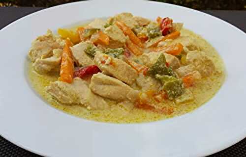 Poulet au curry jaune ou vert