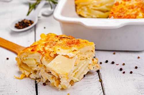 Gratin dauphinois fondant au gruyère - plat des pommes de terre au four