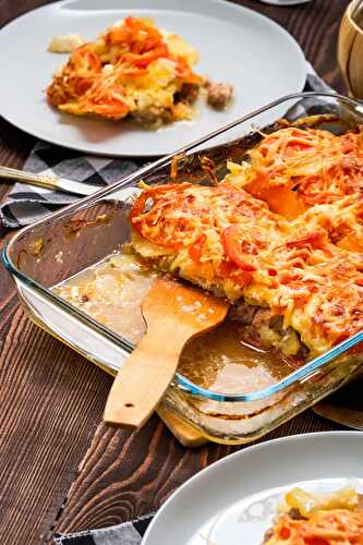 Le meilleur gratin de pommes de terre à la viande hachée