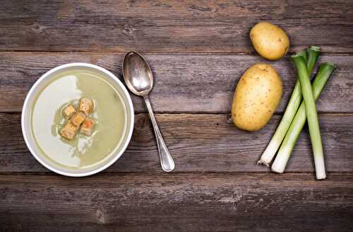 Recette potage pomme de terre et poireaux.