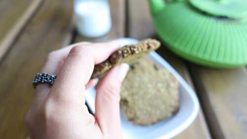 Cookies in translation (au Thé Matcha,  sans beurre)